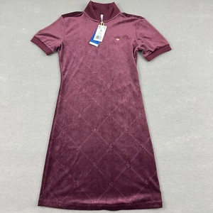 Adidas Dress Womens Small Velvet Trefoil Originals H18030 Short Sleeve Modern S - Picture 1 of 11