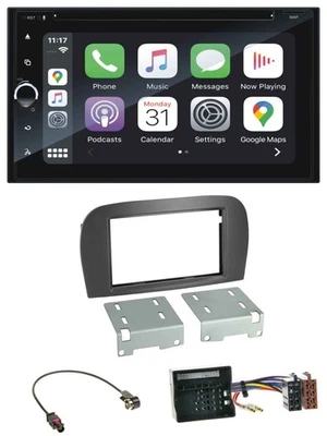 Blaupunkt 2DIN Bluetooth DAB USB DVD MP3 Autoradio für Mercedes SL-Klasse R230 2 - Bild 1 von 4