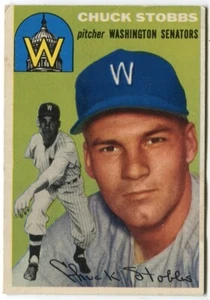 1954 Topps #185 Chuck Stobbs Washington Senators - Picture 1 of 2