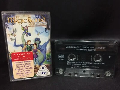 The Magic Sword Quest For Camelot Motion Picture Soundtrack OST Cassette Tape - Image 1 of 4