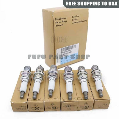 2012-17 Audi Q7 A8 A6 S5 Quattro 3.0L 101,905,611G Original OEM Spark Plug 6PCS - Image 1 of 4