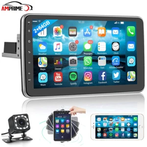10" Android 13 Autoradio GPS Navi 1 DIN RDS WIFI 360° Drehbar Bildschirm +Kamera - Bild 1 von 19
