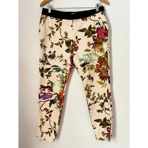 Ted Baker Floral Cropped Ankle Hose mit Taschen Größe Medium-Large Preppy k53 - Bild 1 von 13