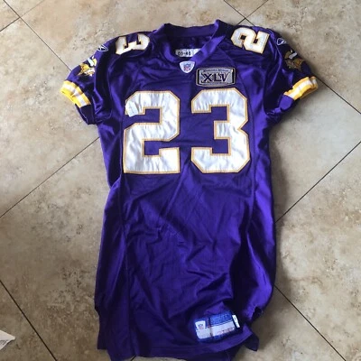 Camiseta deportiva de los Minnesota Vikings #23 Michael Bennett 2005 usada Wisconsin 45 años Wow Foto 1 de 4