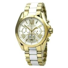 Michael Kors MK5743 Chronograph Bradshaw White And Gold Bracelet Women's Watch