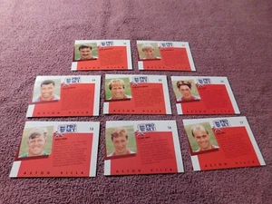 Aston Villa Soccer / Football Cards Mixed Lot (8) Soccer / Football Cards - Picture 1 of 2