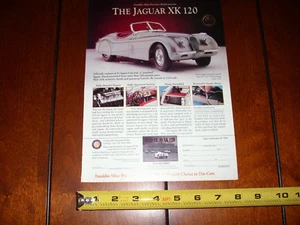 JAGUAR XK 120 FRANKLIN MINT ORIGINAL 1998 AD - Imagen 1 de 3