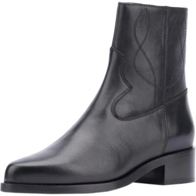 Botas Aquatalia Gaetanna Cuero Negro Estilo Vaquero Para Mujer Talla 10.5 Nuevas Sin Caja Foto 1 de 4