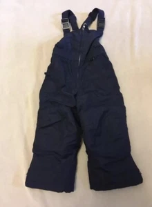 Lands End Kids Squall Snowpants 4 Boys Girls Black - Picture 1 of 4
