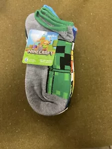 Minecraft Characters Ankle Socks (6 Pack) NIP - Picture 1 of 5