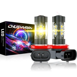 2x H11 H8 LED Fog Light Bulb Conversion Kit Extremely Bright CSP 3570 Yellow - Picture 1 of 12