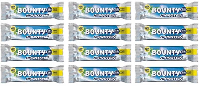 Bounty Hi-Protein Bar Perfect Pre Or Post Workout Snacks Bars - Two Pieces