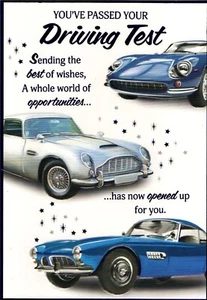 'YOU'VE PASSED YOUR DRIVING TEST' GREETINGS CARD AND MATCHING ENVELOPE 5" X 7" - Picture 1 of 3