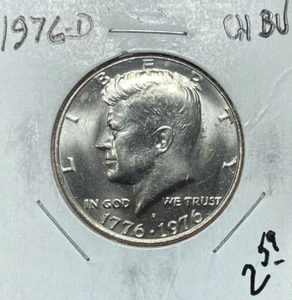 1976-D KENNEDY HALF DOLLAR ~ CH/BU ~BEAUTIFUL COIN~ - Picture 1 of 2
