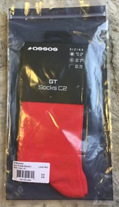 Pair Assos GT Socks C2 Lunar Red XL 43-46 Made in Italy - Picture 1 of 1