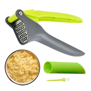 Garlic Press Crusher Mincer Kitchen Garlic Squeezer Manual Press Grinding Tool - Picture 1 of 11