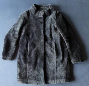 GMS-75 Lammfelljacke Winterjacke - Größe M - dunkelgrau anthrazit - Bild 1 von 4