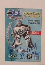 1999-00 German DEL Promo Card In Person Auto Andrei Mezin