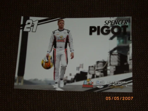 2019 SPENCER PIGOT #21 AUTO GEEK NTT INDY CAR POSTCARD Cover