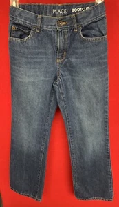 Boy’s Place Bootcut Denim Jeans- Size 8 With Elastic & Adjustable Waist - Picture 1 of 21