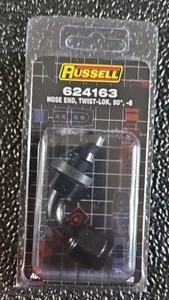 Russell 624163 Push Twist Lok Hose End 90 deg -6 AN - Picture 1 of 2