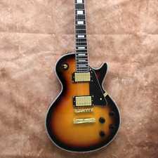 Standard E-Gitarre Sunburst Farbe 6 Saiten Tigerstreifen massiv Mahagoni for sale