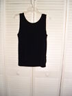 CHICO'S TRAVELERS BLACK EMBELLISHED TANK TOP CAMISOLE SHIRT 1