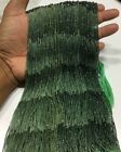 GENUINE GREEN SAPPHIRE GEMSTONE 2 MM FACETED BEADS 12.5 " STRAND OMBRE