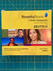 Rosetta Stone German Deutsch Audio Companion Ver. 3 Levels 1 2 3