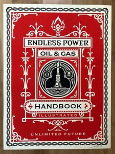 Shepard Fairey Obey Endless Power Handbook Screen Print Poster Signed Numbered