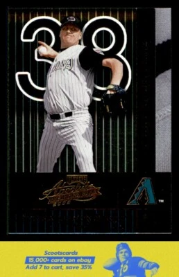 2002 Playoff Absolute Memorabilia Curt Schilling    #6 Arizona Diamondbacks - Image 1 of 2