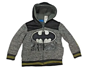 DC Batman Jacket Zip Up Hooded Kids Size 6 - Picture 1 of 6