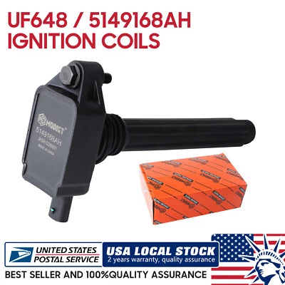 Juego de 1 bobina de encendido UF648 / 5149168AH para Jeep Wrangler JK 3,6 L V6, Stock en EE. UU. Foto 1 de 4