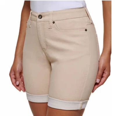 NUEVO DKNY Mujer Tiro Medio 5 Bolsillos Bermudas Cortas Talla 12 Foto 1 de 2