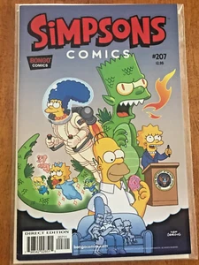 THE SIMPSONS COMICS #207 BONGO 2013 MATT GROENING BART GODZILLA - VF/NM - Picture 1 of 3