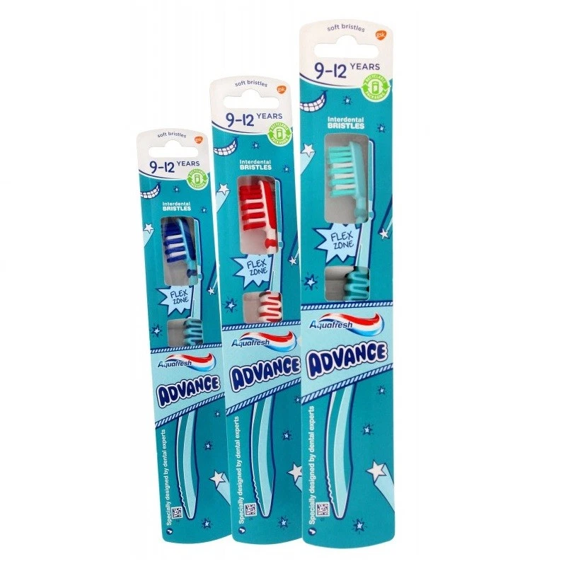 Cepillo Dental Infantil Aquafresh Advance 9-12 Años 1 Unidad - Immagine 1 di 1