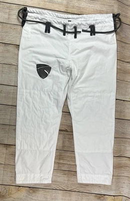 Brazilian Jiu Jitsu White Gi Grappling Pants Size Adult A2 Dynasty Logo - Image 1 of 4