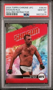 2024 Topps Chrome UFC Shogun Rua AKA Red Refractor 4/5 Gem Mint PSA 10 - Bild 1 von 6