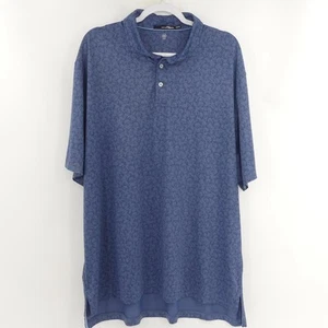 RLX Ralph Lauren Polo Shirt Wicking Blue Crabs All Over Print AOP Men's XXL - Picture 1 of 6