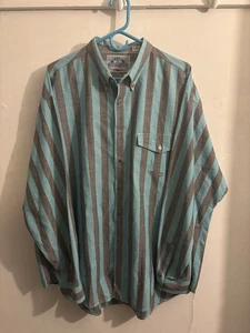 Vintage 80’s Levi’s Shirts For Jeans Button Up Colorful Striped Shirt Size XL - Picture 1 of 13