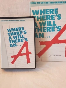 Where There's A Will There's An "A": How to Get Better Grades -College VHS 1 & 2 - Picture 1 of 7