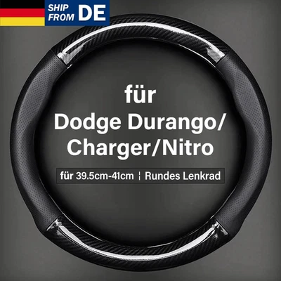 Ø39-41cm Lenkradbezug Lenkradschoner Leder Leder für Dodge Durango/Charger/Nitro - Bild 1 von 4