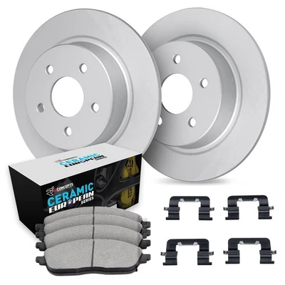 For Land Rover LR2 13-15 R1 Concepts Rear Brake Kit w Euro Ceramic Pads Foto 1 de 2