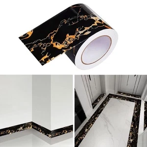 Black Marble Paper,Self-Adhesive Marble Wallpaper,Border Sticker,Peel and Sti... - Picture 1 of 6