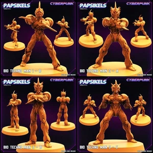 Bio Techno Men Miniatures de Papsikels Miniatures Dnd, Dungeon and Dragon Mini, - Imagen 1 de 6
