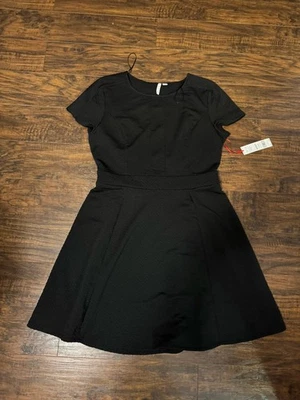 Vestido ELLE Winter Jewel Negro Acampanado Talla L Foto 1 de 4