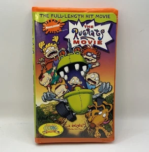 The Rugrats Movie VHS 1998 Nick Jr Video Tape Nickelodeon Orange VTG Clamshell - Imagen 1 de 10