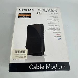 Netgear High-Speed Cable Modem DOCSIS 3.0 680Mbps Download Speed Black - Picture 1 of 5