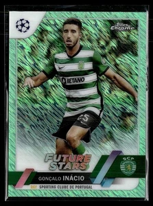 2022-23 TOPPS CHROME UEFA LIME GREEN SHIMMER /399 GONCALO INACIO SPORT PORTUGAL - Picture 1 of 1