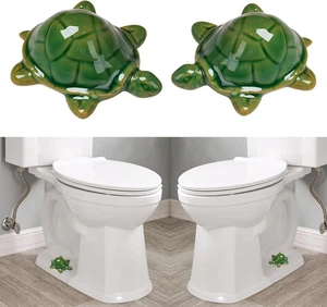 Toilet Bolt Caps, Decorative Toilet Bolt Covers, Ceramic Cute Frog Covers Toilet - Picture 1 of 12